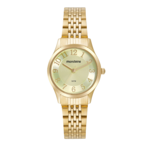 Relógio Mondaine Feminino Clássico Dourado 32694LPMVDE1