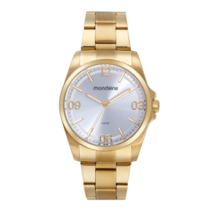Relógio Mondaine Masculino Clássico Aço Dourado 32733GPMVDA4