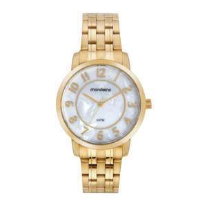 Relógio Mondaine Feminino Madrepérola Dourado 99716LPMVDE1