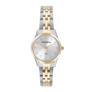 Relógio Mondaine Feminino Clássico Com Cristais Bicolor 32699LPMVBE2