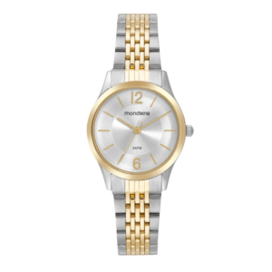 Relógio Mondaine Feminino Visor Aço Escovado e Metálico Bicolor 32698LPMVBE2