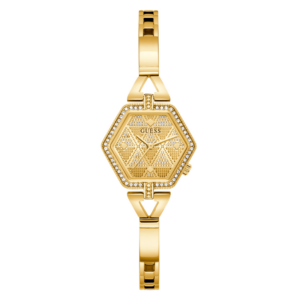 Relógio Guess Hexagonal Feminino Dourado GW0680L2