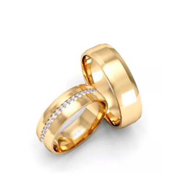 Bruno Joias Alianças de Ouro 18k com 12g com o par