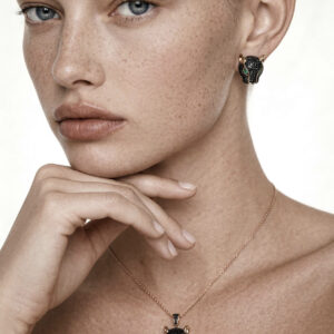 Conjunto Pantera Microzirconias Negras