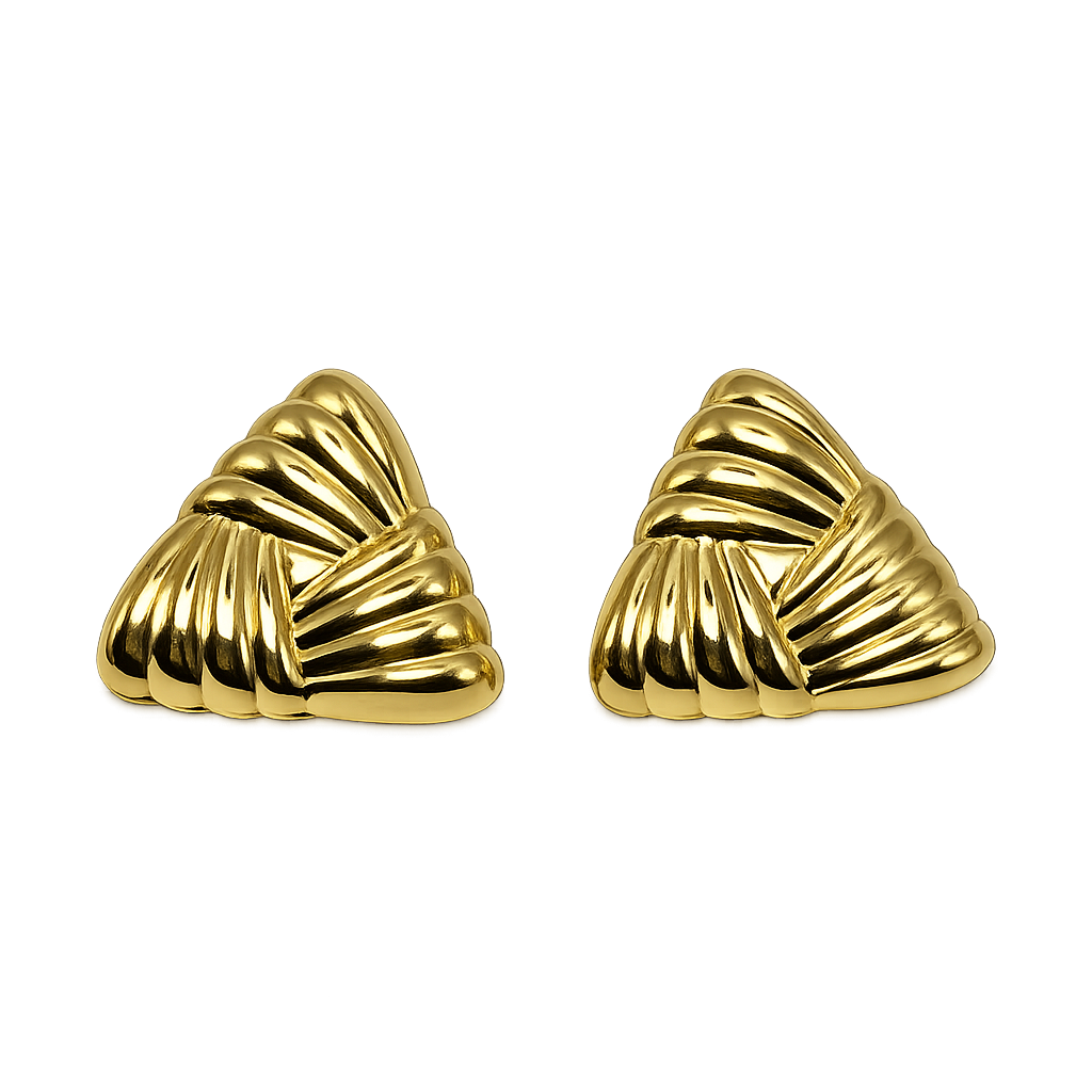 Brinco Semijoia Triangular